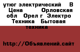 утюг электрический 220В › Цена ­ 200 - Орловская обл., Орел г. Электро-Техника » Бытовая техника   